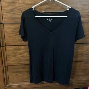 LOFT black v neck shirt